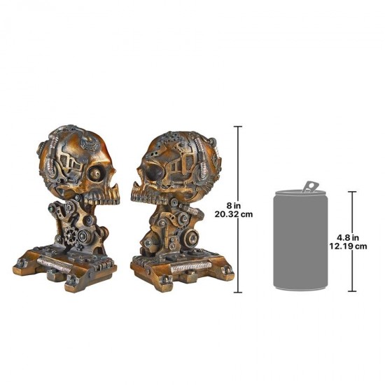 Design Toscano Cyborg Skeleton Bookends