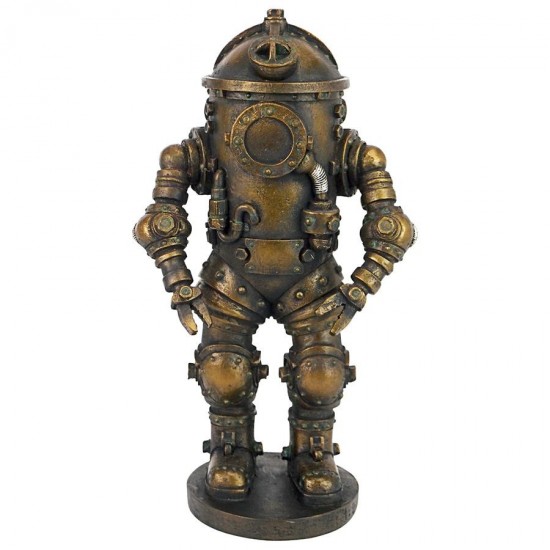 Design Toscano Tritonia Diving Suit Steampunk Statue