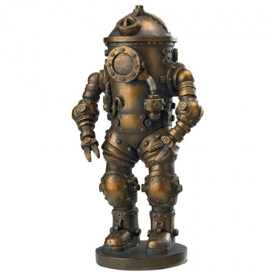 Design Toscano Tritonia Diving Suit Steampunk Statue