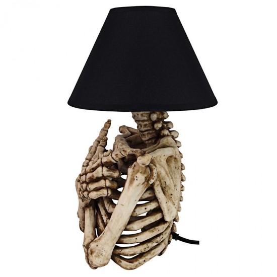 Design Toscano Rest In Pieces Skeleton Table Lamp