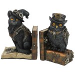 Design Toscano Knowledge Seekers Steampunk Bookends