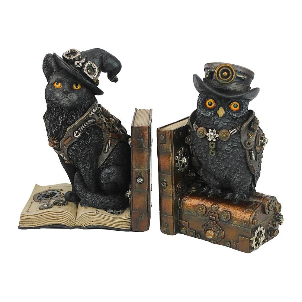 Design Toscano Knowledge Seekers Steampunk Bookends Design Toscano Knowledge Seekers Steampunk Bookends