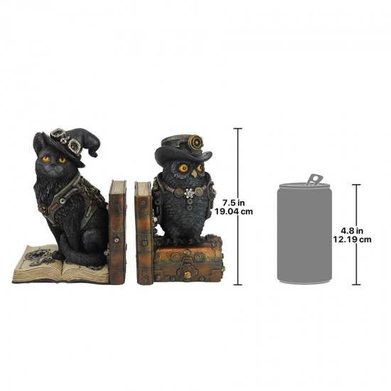 Design Toscano Knowledge Seekers Steampunk Bookends