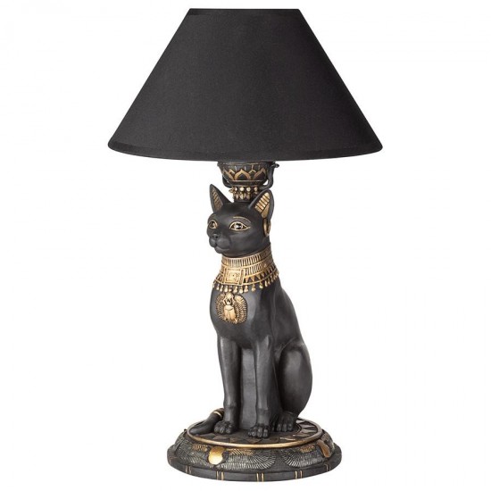 Design Toscano Royal Cat Goddess Bastet Table Lamp