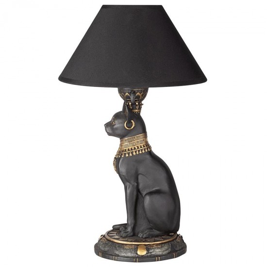Design Toscano Royal Cat Goddess Bastet Table Lamp