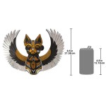 Design Toscano Goddess Bastet Winged Cat Wall Plaque