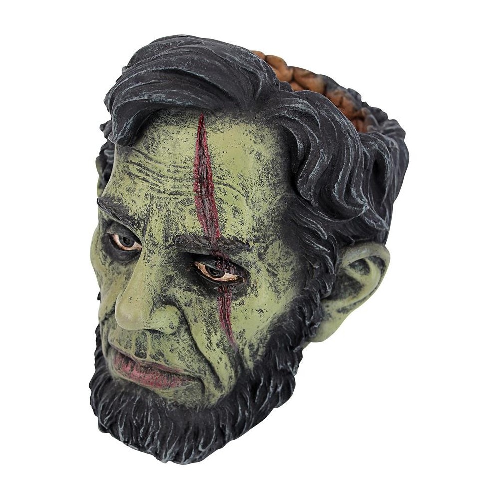 Design Toscano Abraham Lincoln Zombie Containment Vassel