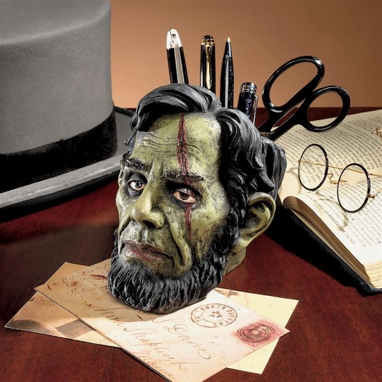 Design Toscano Abraham Lincoln Zombie Containment Vassel