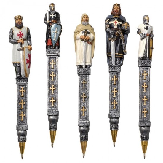 Design Toscano S/5 Templar Knights Pens