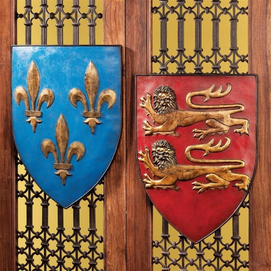 Design Toscano S/2 Grand Arms Of France Shields