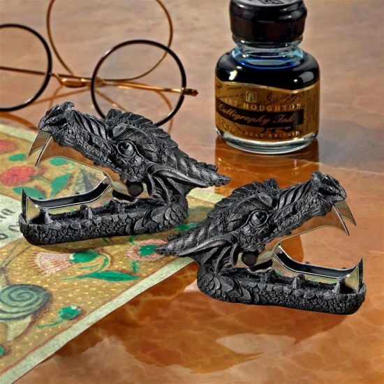 Design Toscano Set 2 Dragon Head Staple Remover