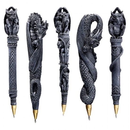 Design Toscano S/5 Gargoyles & Dragons Pens