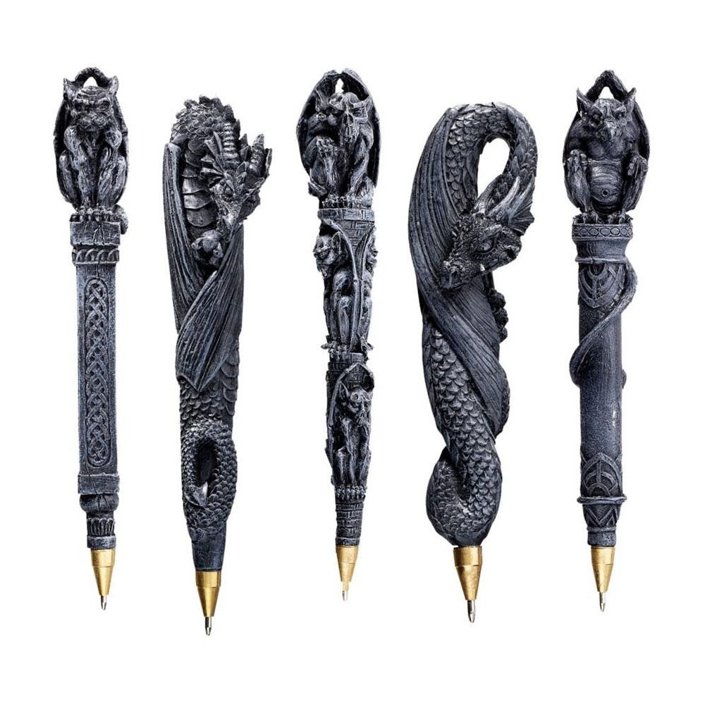 Design Toscano S/5 Gargoyles & Dragons Pens