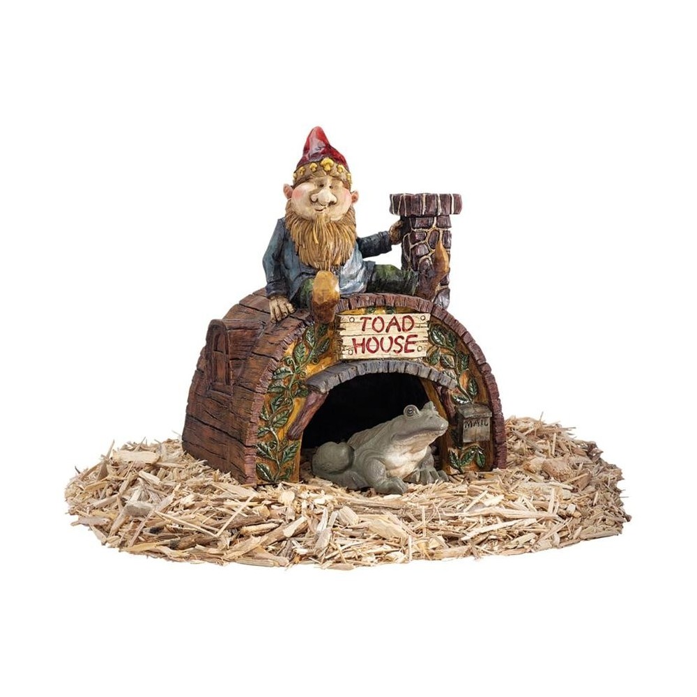 Design Toscano Garden Gnomes Toad House