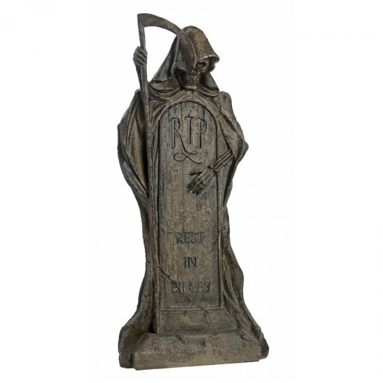 Design Toscano Rest In Pieces Grim Reaper Tombstone