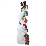 Design Toscano Snowbro Illuminated Snowmen Statue