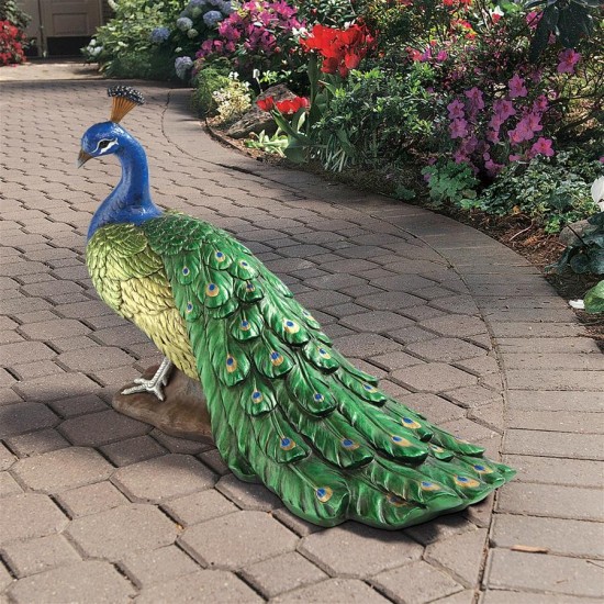 Design Toscano Regal Peacock Statue Large