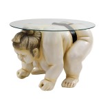 Design Toscano Basho The Sumo Wrestler Table