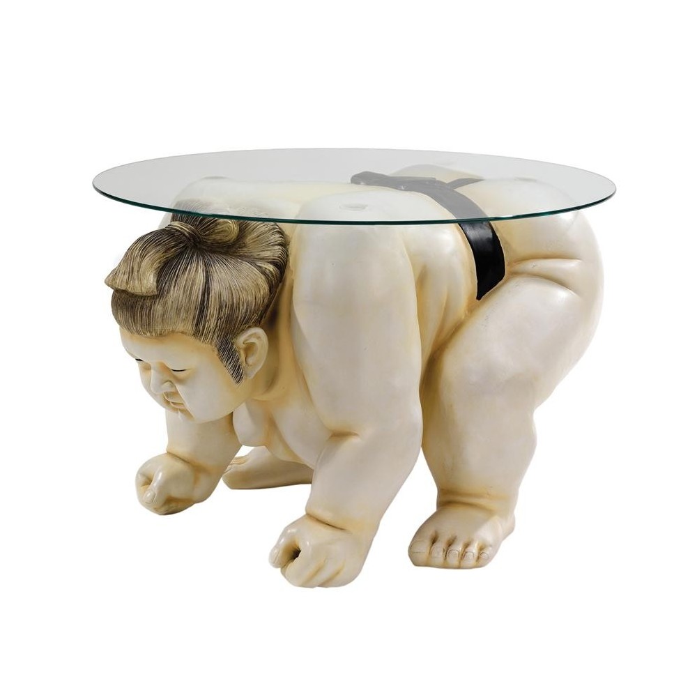 Design Toscano Basho The Sumo Wrestler Table