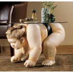 Design Toscano Basho The Sumo Wrestler Table