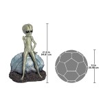 Design Toscano Roswell The Alien With Spacecraft Statue