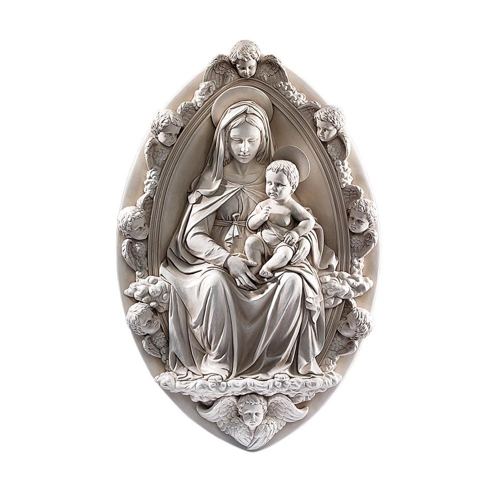 Design Toscano Madonna And Child Plaque By Rossellino