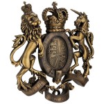 Design Toscano Royal Coat Of Arms Of Britain Plaque