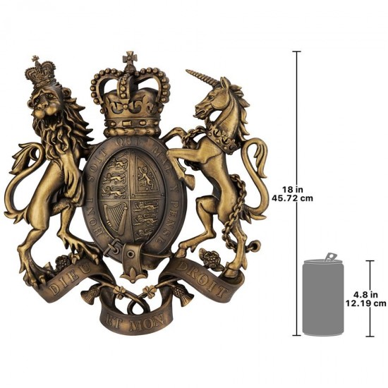 Design Toscano Royal Coat Of Arms Of Britain Plaque