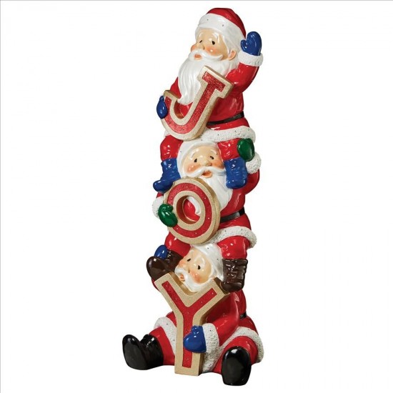 Design Toscano Stacked Santas Illuminated Statue