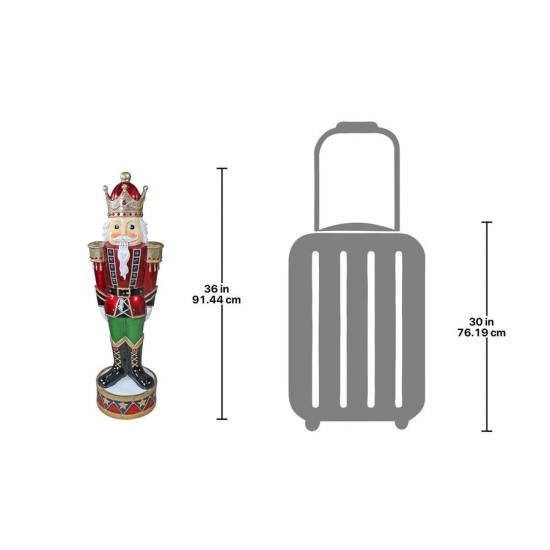 Design Toscano Illuminated Bavarian Style Nutcracker