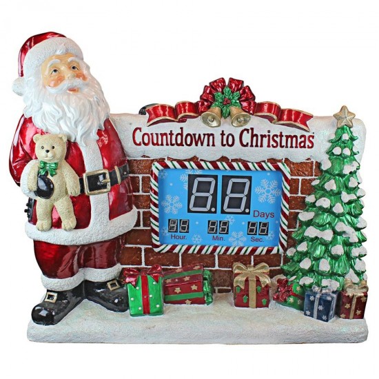 Design Toscano Santas Countdown To Christmas Statue