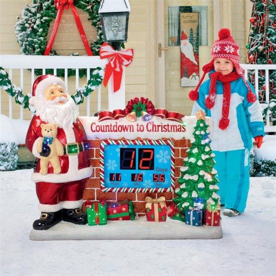 Design Toscano Santas Countdown To Christmas Statue