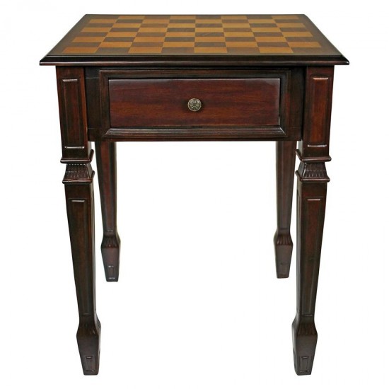 Design Toscano Walpole Manor Gaming Chess Table