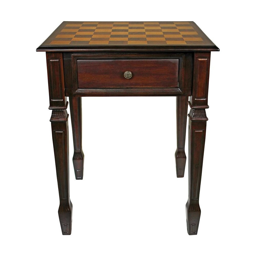 Design Toscano Walpole Manor Gaming Chess Table