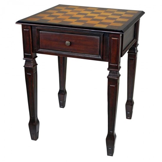 Design Toscano Walpole Manor Gaming Chess Table