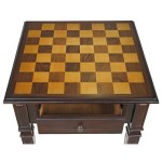 Design Toscano Walpole Manor Gaming Chess Table