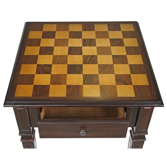 Design Toscano Walpole Manor Gaming Chess Table