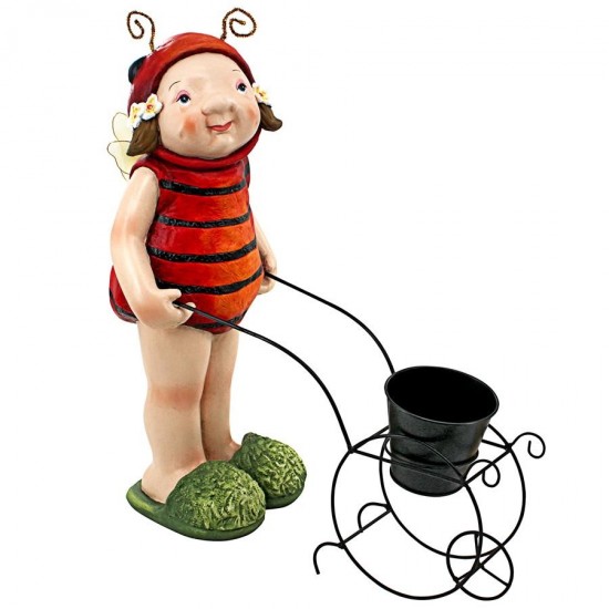 Design Toscano Polly The Lady Bug Fairy Statue