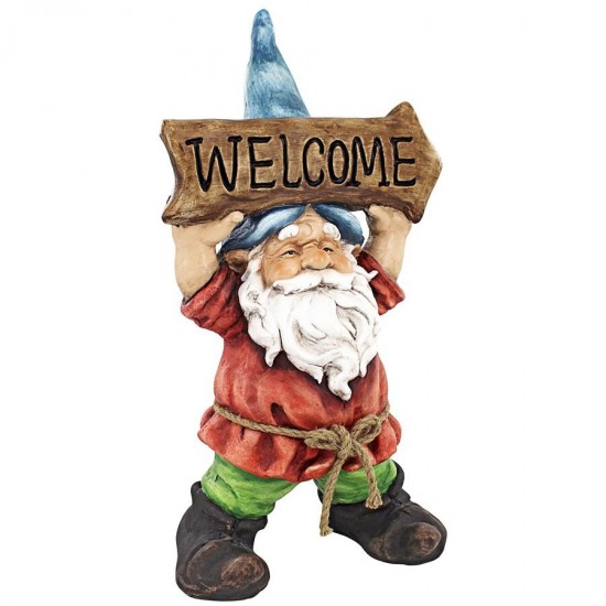 Design Toscano Welcoming Willie Garden Gnome Statue