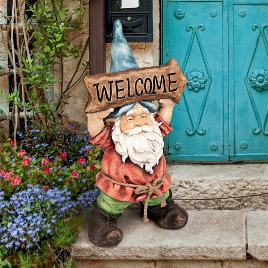 Design Toscano Welcoming Willie Garden Gnome Statue