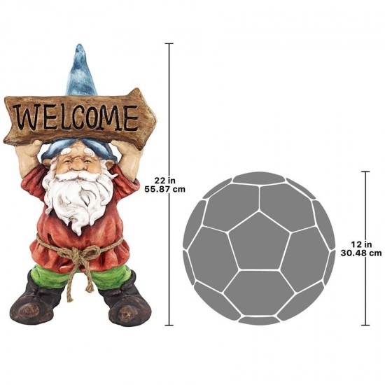 Design Toscano Welcoming Willie Garden Gnome Statue