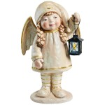 Design Toscano Angel Girl Holding Lantern Statue