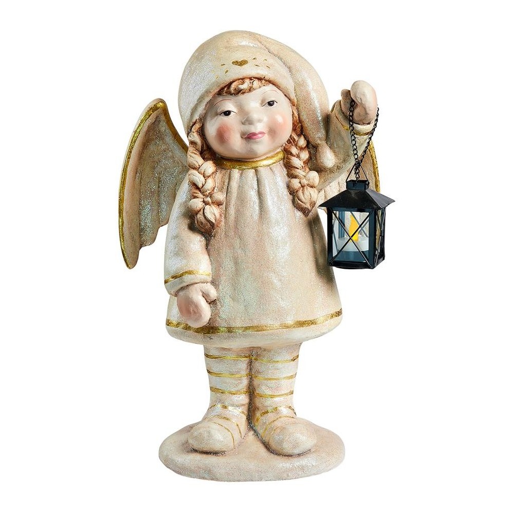 Design Toscano Angel Girl Holding Lantern Statue