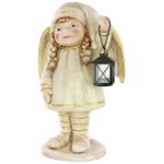 Design Toscano Angel Girl Holding Lantern Statue