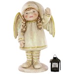 Design Toscano Angel Girl Holding Lantern Statue