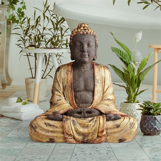 Design Toscano Large Golden Buddha Statue