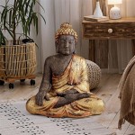 Design Toscano Medium Golden Buddha Statue