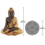 Design Toscano Medium Golden Buddha Statue