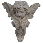 Design Toscano Victorial Heraldic Cherub Wall Pocket