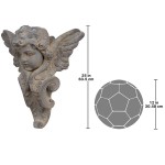 Design Toscano Victorial Heraldic Cherub Wall Pocket